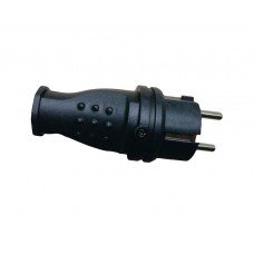 Вилка пряма з/к RUBBER IP44 TNSy