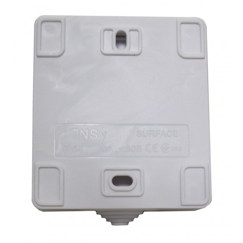 Вимикач зовн. устан. 2-кл. білий IP54 TNSy SURFACE TNSy