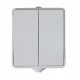 Вимикач зовн. устан. 2-кл. білий IP54 TNSy SURFACE TNSy
