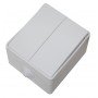 Вимикач зовн. устан. 2-кл. білий IP54 TNSy SURFACE TNSy