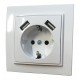 Розетка вн. устан. 1-а з/к з 2 USB 2.1A біла IP20 TNSy Malta