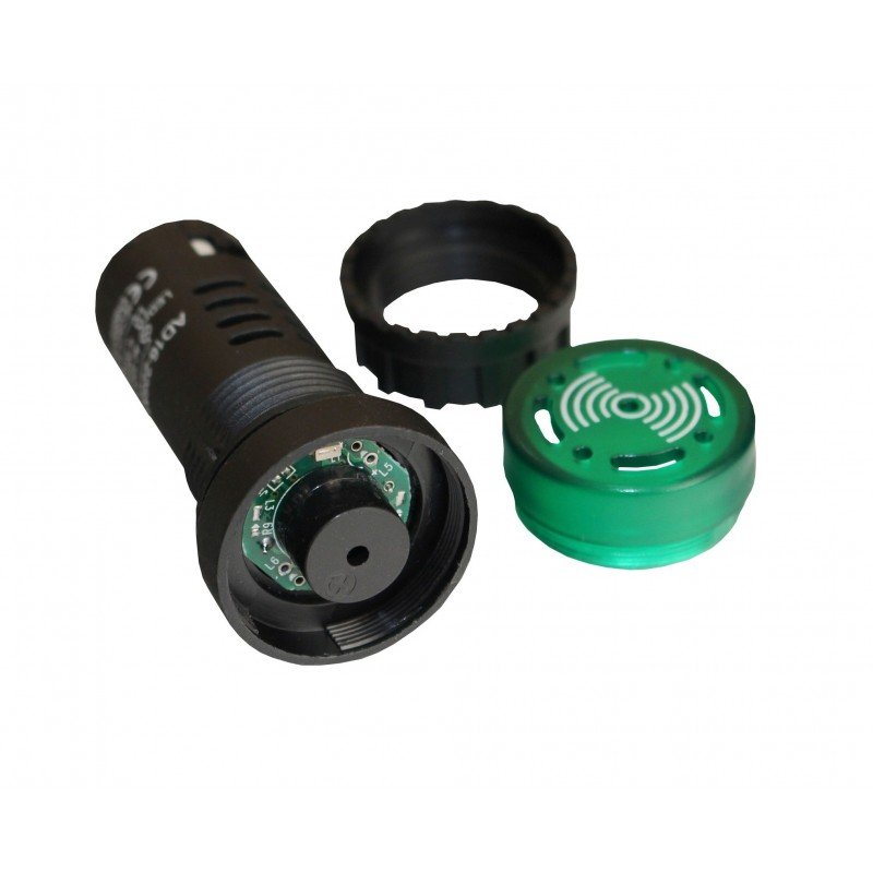 Зумер AD22SM 230В АC зелений TNSy