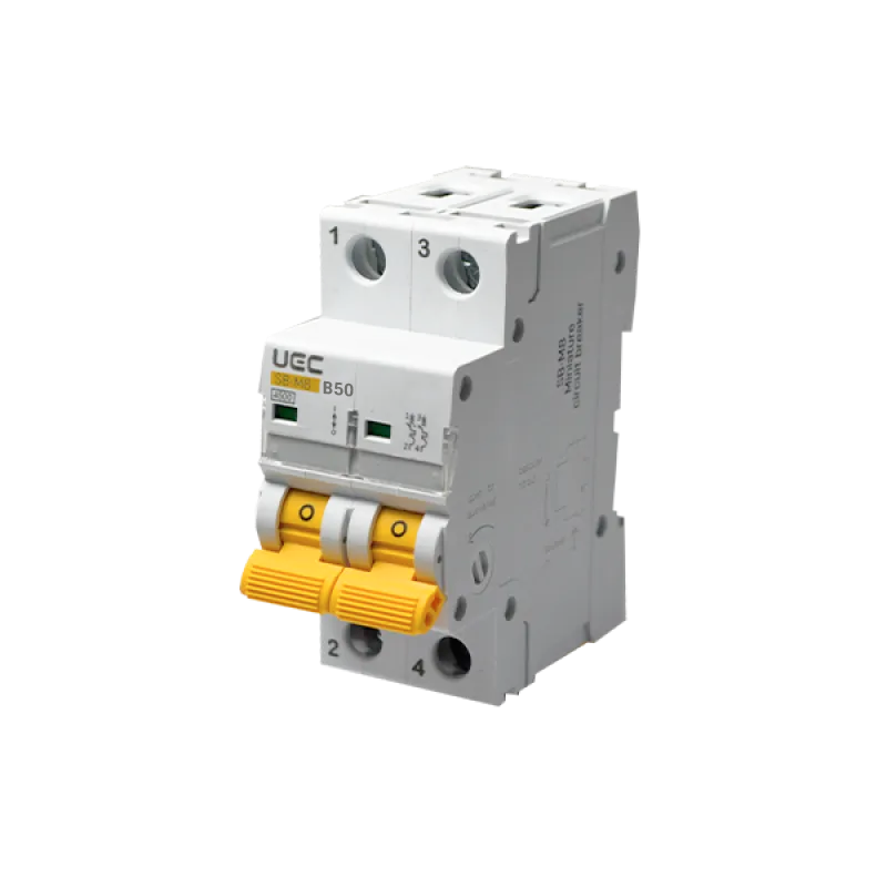 Модульний автоматичний вимикач SB-M8 2P 50A характеристика B 4,5кA UEC