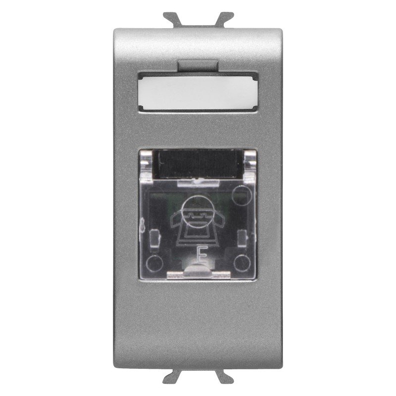 Розетка телефонна Chorusmart RJ11 1M титан GEWISS