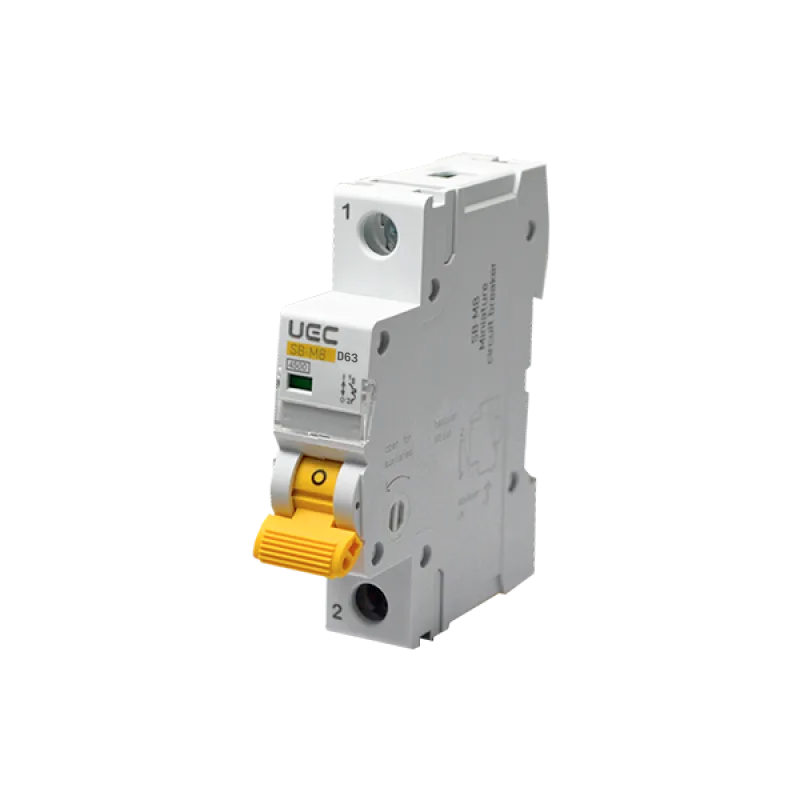 Модульний автоматичний вимикач SB-M8 1P 63A характеристика D 4,5кA UEC