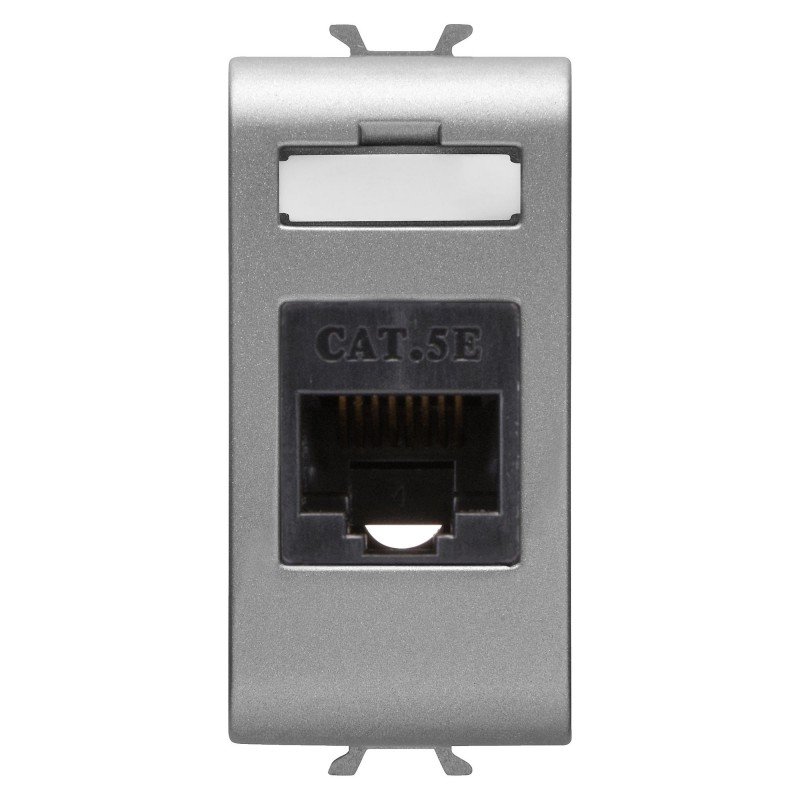 Розетка інтернет Chorusmart RJ45 1M CAT.5E UTP титан GEWISS