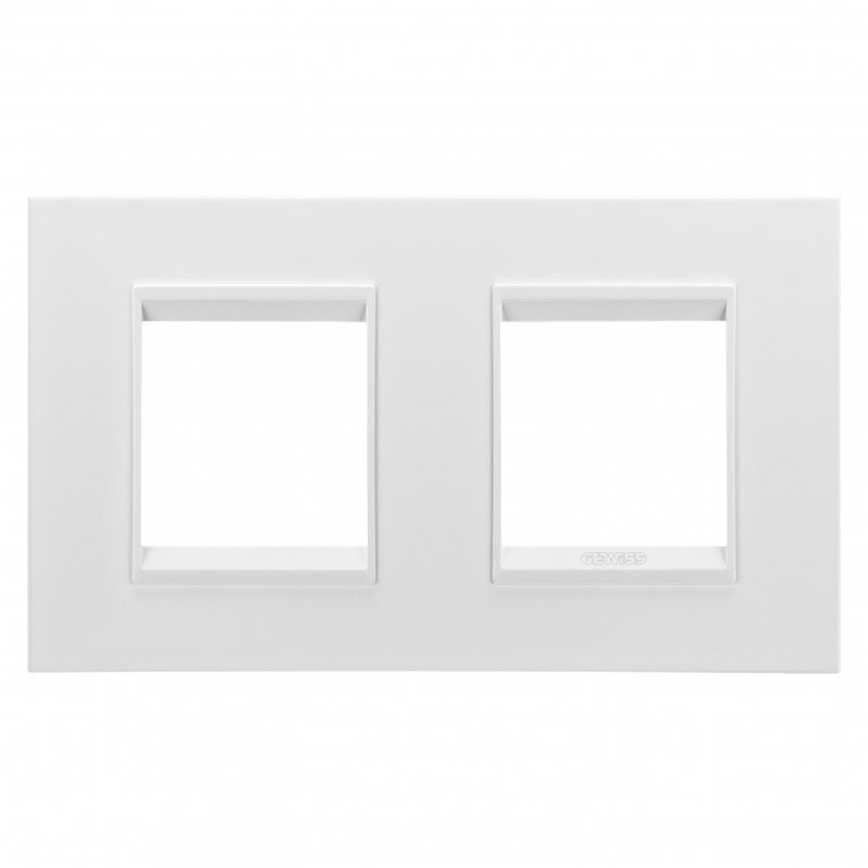 Рамка Chorusmart LUX 2+2M горизонтальна металева сатиновий білий GEWISS