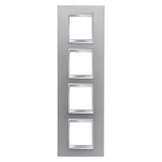 Рамка Chorusmart LUX 2+2+2+2M вертикальна титан GEWISS
