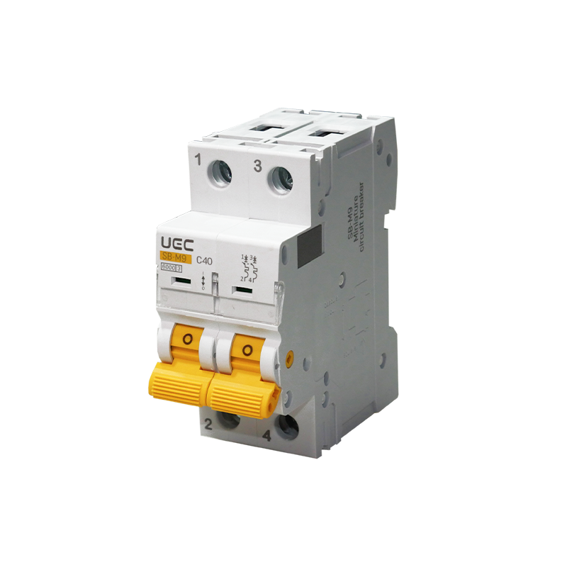 Модульний автоматичний вимикач SB-M9 2P 40A характеристика C 6kA UEC