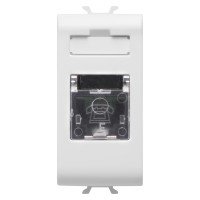 Розетка телефонна Chorusmart RJ11 1M глянцевий білий GEWISS