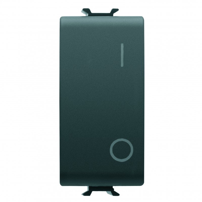 Вимикач Chorusmart 1М 2P 16A чорний GEWISS