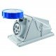 Розетка стаціонарна 90° IEC 309 HP IP67 2P+E 16A 230V 6H GEWISS