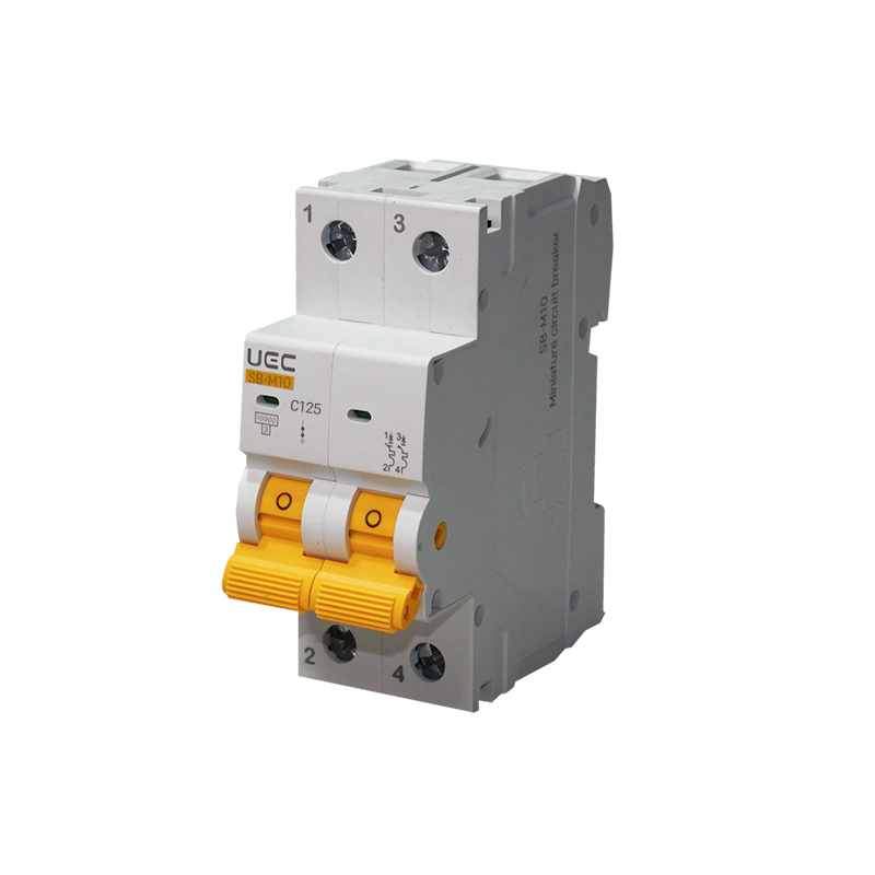 Модульний автоматичний вимикач SB-M10 2P 125A характеристика C 10кA UEC