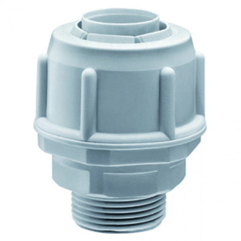 З'єднувач прямий фіксований GW FIT 28G PG29 сірий IP54 GEWISS