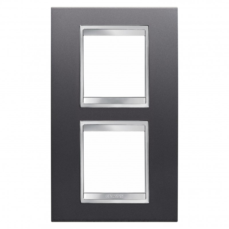 Рамка Chorusmart LUX 2+2M вертикальна сланець GEWISS