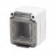 Герметичний корпус горизонтальний 27 COMBI 2М IP65 сірий GEWISS