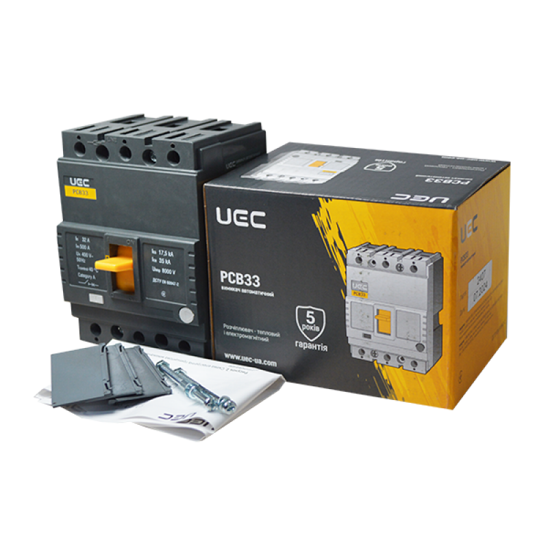 Автоматичний вимикач PCB33 3Р 32А 35кА UEC