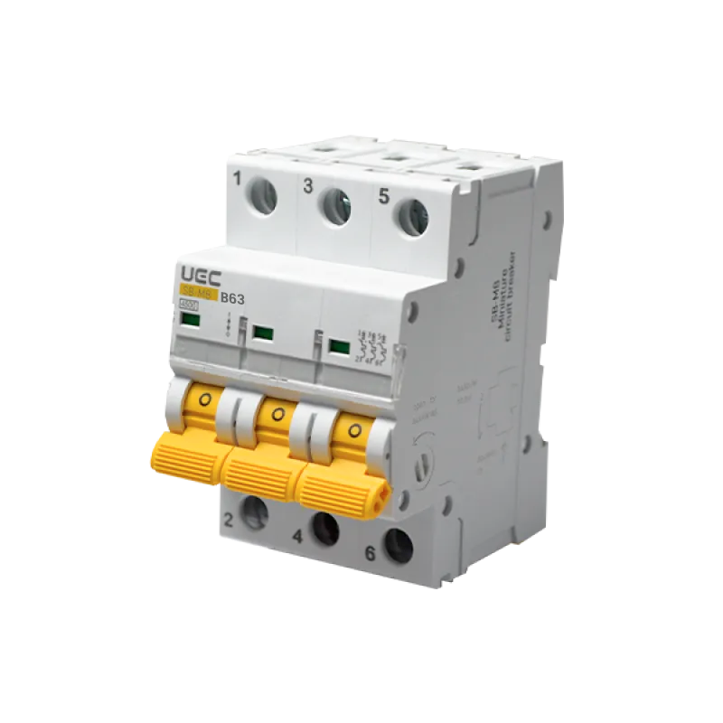 Модульний автоматичний вимикач SB-M8 3P 63A характеристика B 4,5кA UEC