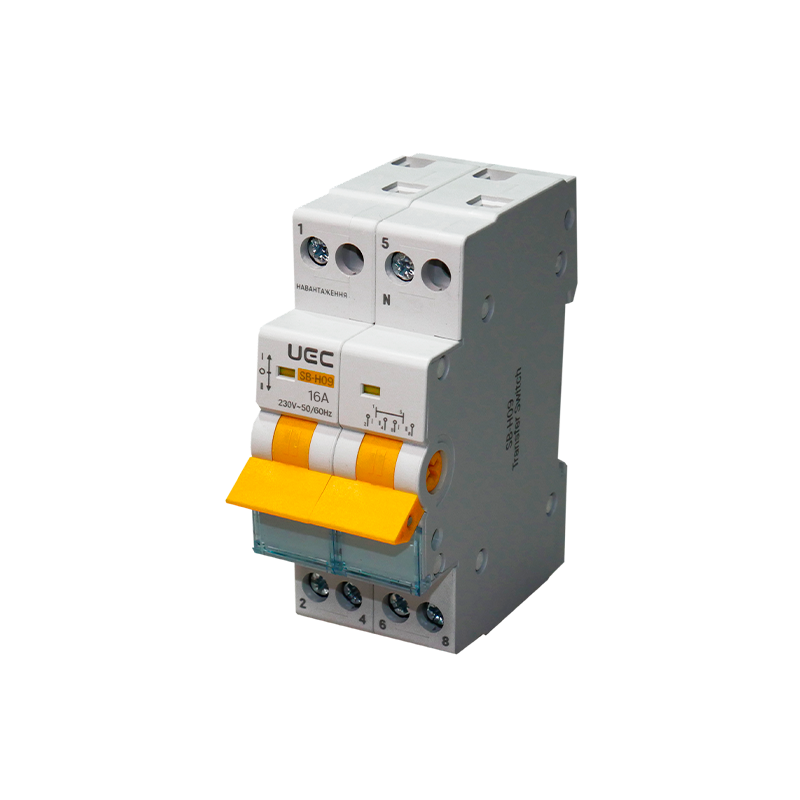 Вимикач-роз'єднувач трипозиційний SB-H09-63 2P 16А UEC