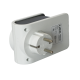 Адаптер Т-02/01 1 місце 2P+PE 16А 2хUSB 2,4А білий UEC