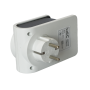 Адаптер Т-02/01 1 місце 2P+PE 16А 2хUSB 2,4А білий UEC