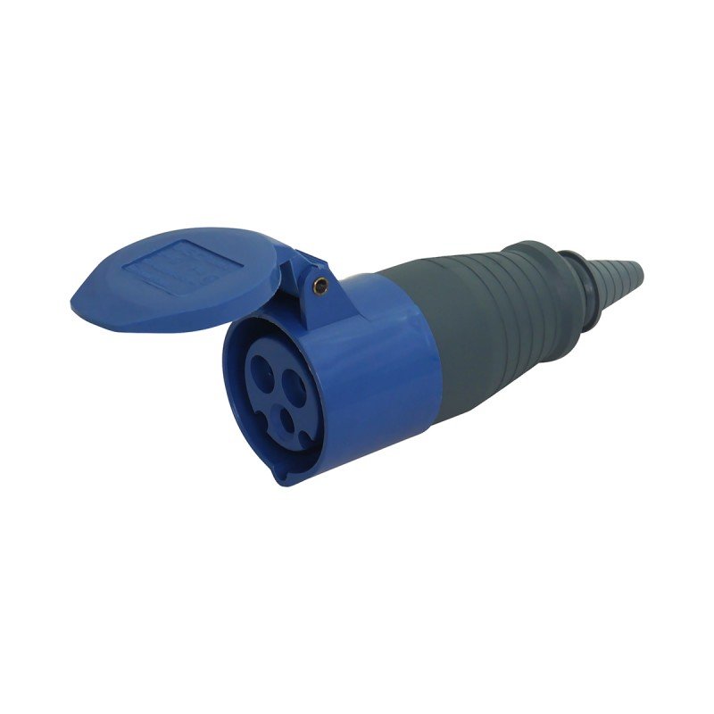 Розетка 213 переносна 2Р+РЕ 16А 220В IP44 UEC