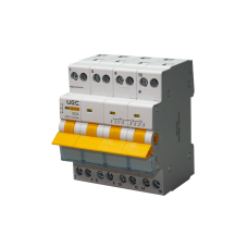 Вимикач-роз'єднувач трипозиційний SB-H09-63 4P 50А UEC