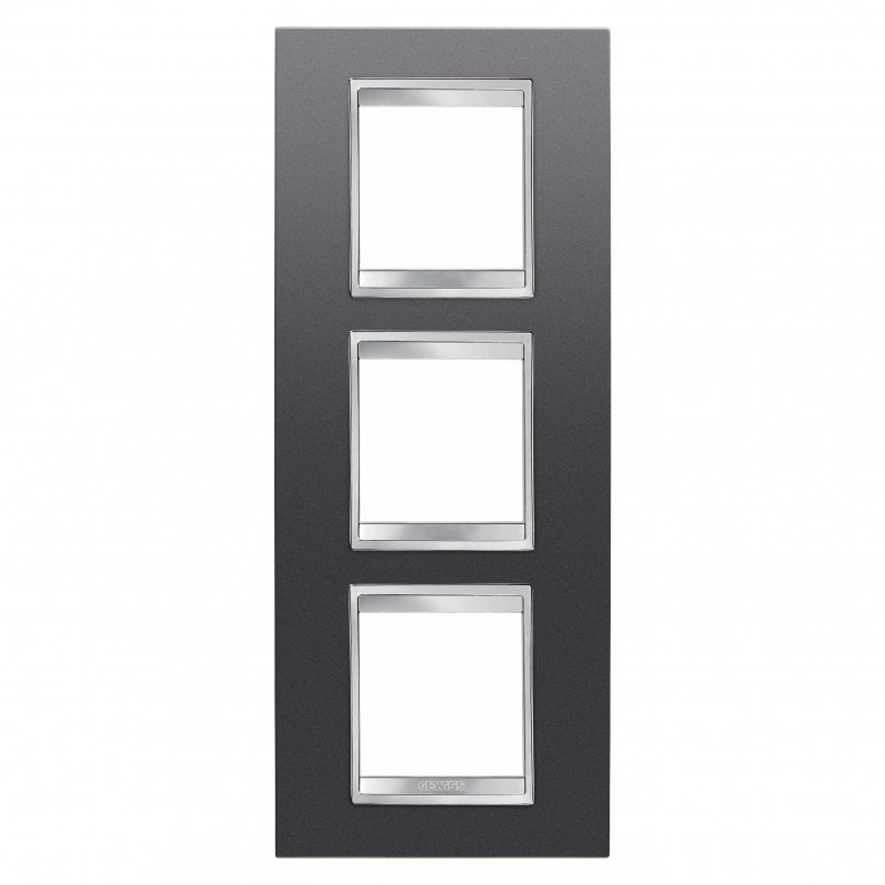 Рамка Chorusmart LUX 2+2+2M вертикальна сланець GEWISS