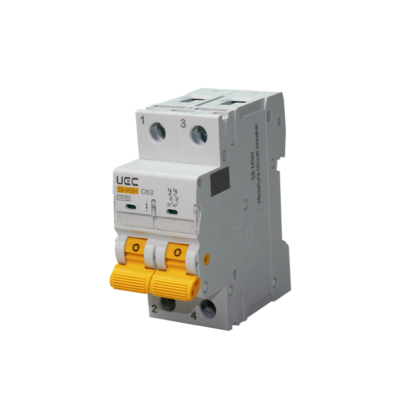 Модульний автоматичний вимикач SB-M9H 2P 63A характеристика C 10кA UEC