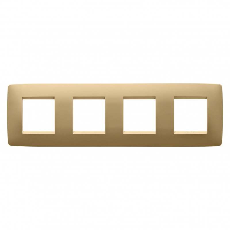 Рамка Chorusmart ONE 2+2+2+2M горизонтальна золото GEWISS