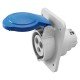 Розетка вбудована 10° IEC 309 HP IP44 2P+E 16A 230V 6H GEWISS