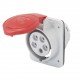 Розетка вбудована 10° IEC 309 HP IP44 3P+E 16A 400V 6H GEWISS