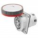 Розетка вбудована 10° IEC 309 HP IP67 3P+E 63A 400V 6H GEWISS