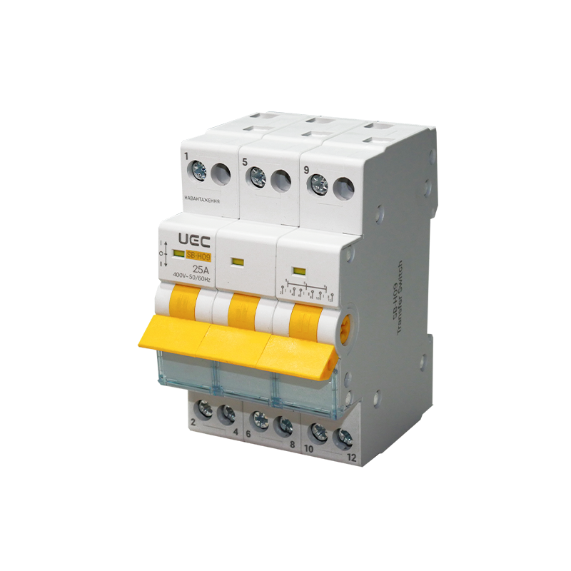 Вимикач-роз'єднувач трипозиційний SB-H09-63 3P 25А UEC