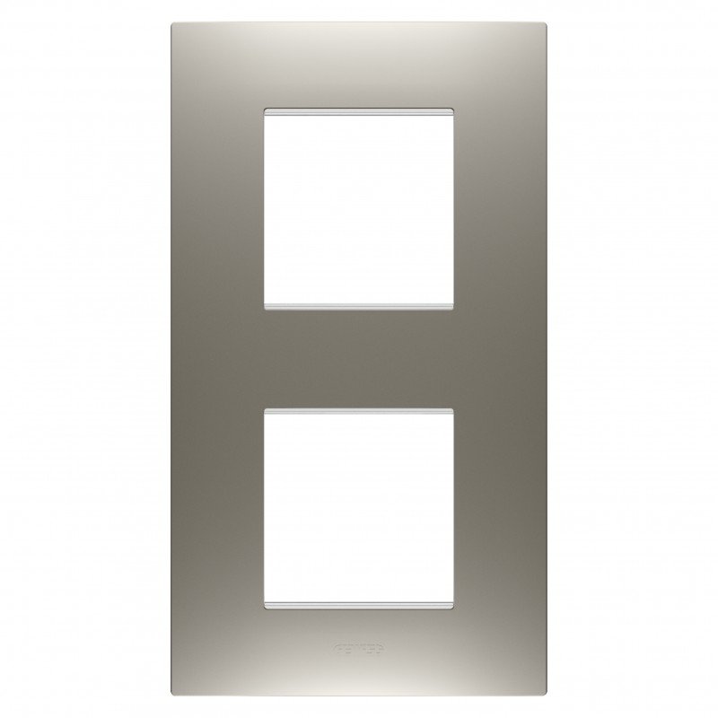 Рамка Chorusmart EGO 2+2M вертикальна сталь GEWISS