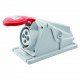 Розетка стаціонарна 90° IEC 309 HP IP44 3P+E 16A 400V 6H GEWISS