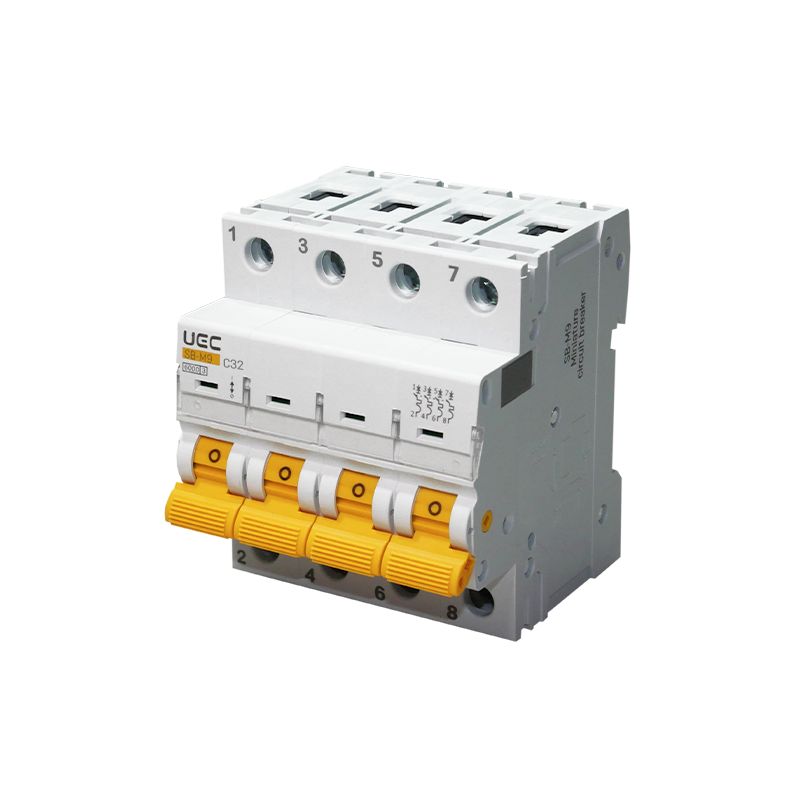 Модульний автоматичний вимикач SB-M9 4P 32A характеристика C 6kA UEC
