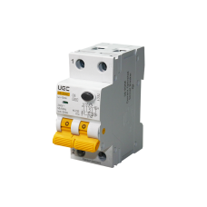 Автомат диференційного захисту SB-R9NE 2P C 6A 10mA Tип AC 6kA UEC