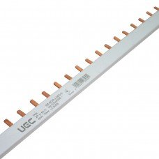 Шина з'єднувальна PIN (штир) 2P 63А довжина 1м UEC