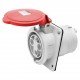Розетка вбудована 10° IEC 309 HP IP44 3P+N+E 63A 400V 6H GEWISS