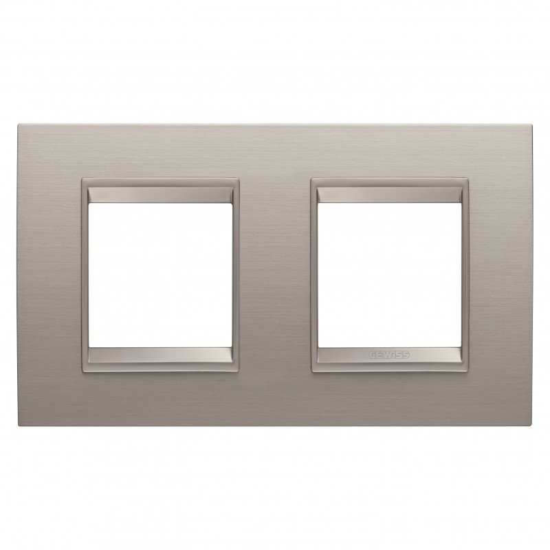 Рамка Chorusmart LUX 2+2M горизонтальна матовий алюміній GEWISS