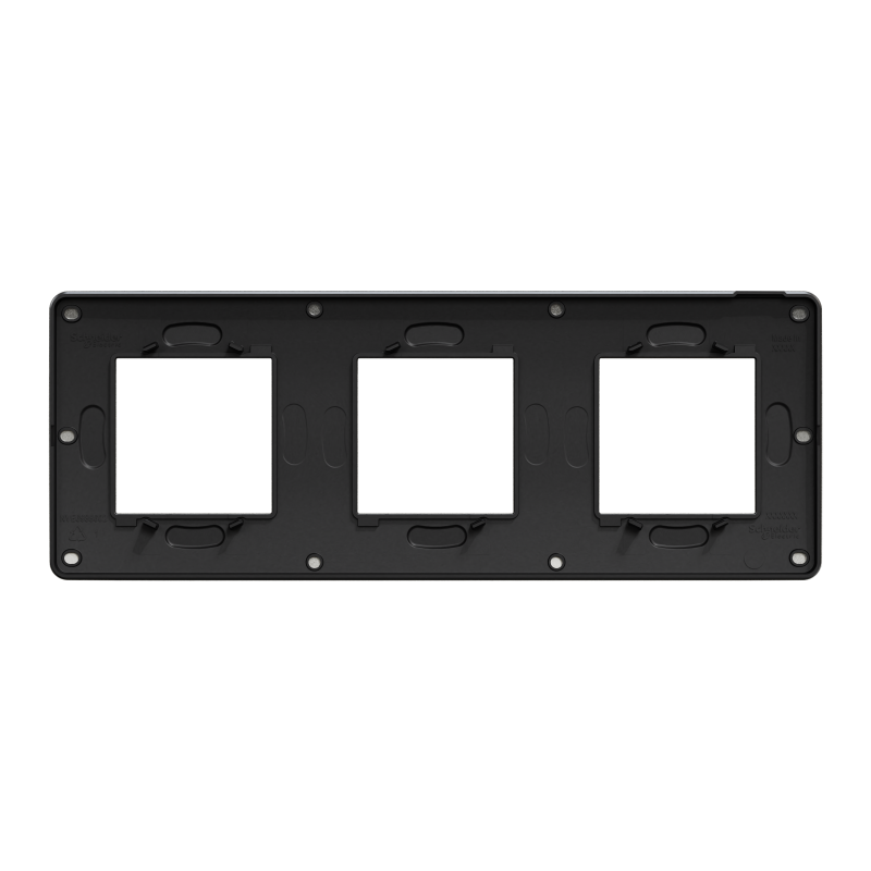 Рамка 3-постова Матовий хром/антрацит Unica New Studio Metal