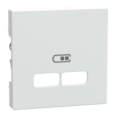 Накладка для мехнізму USB розетки SysM полярно-білий гл