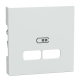 Накладка для мехнізму USB розетки SysM полярно-білий гл