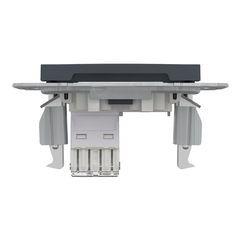 РОЗЕТКА КОМП'ЮТЕРНА RJ45 UTP КАТ.6 ASFORA АНТРАЦИТ