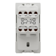 Двополюсний вимикач 16А 1 модуль білий