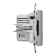Asfora - double USB charger 2.4 A - steel