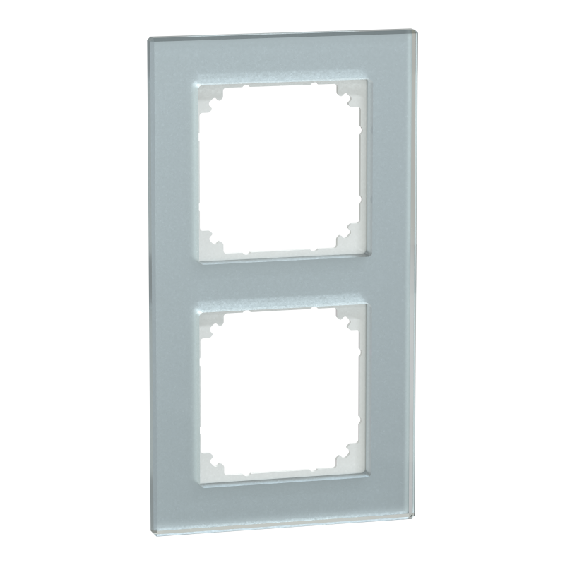 Рамка 2-постова скло M-Plan SysM білий кристал