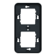 Рамка двомісна вертикальна IP55 Mureva Styl, чорна