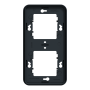 Рамка двомісна вертикальна IP55 Mureva Styl, чорна